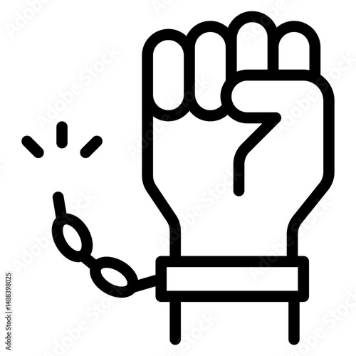 Freedom icon in vector illustration