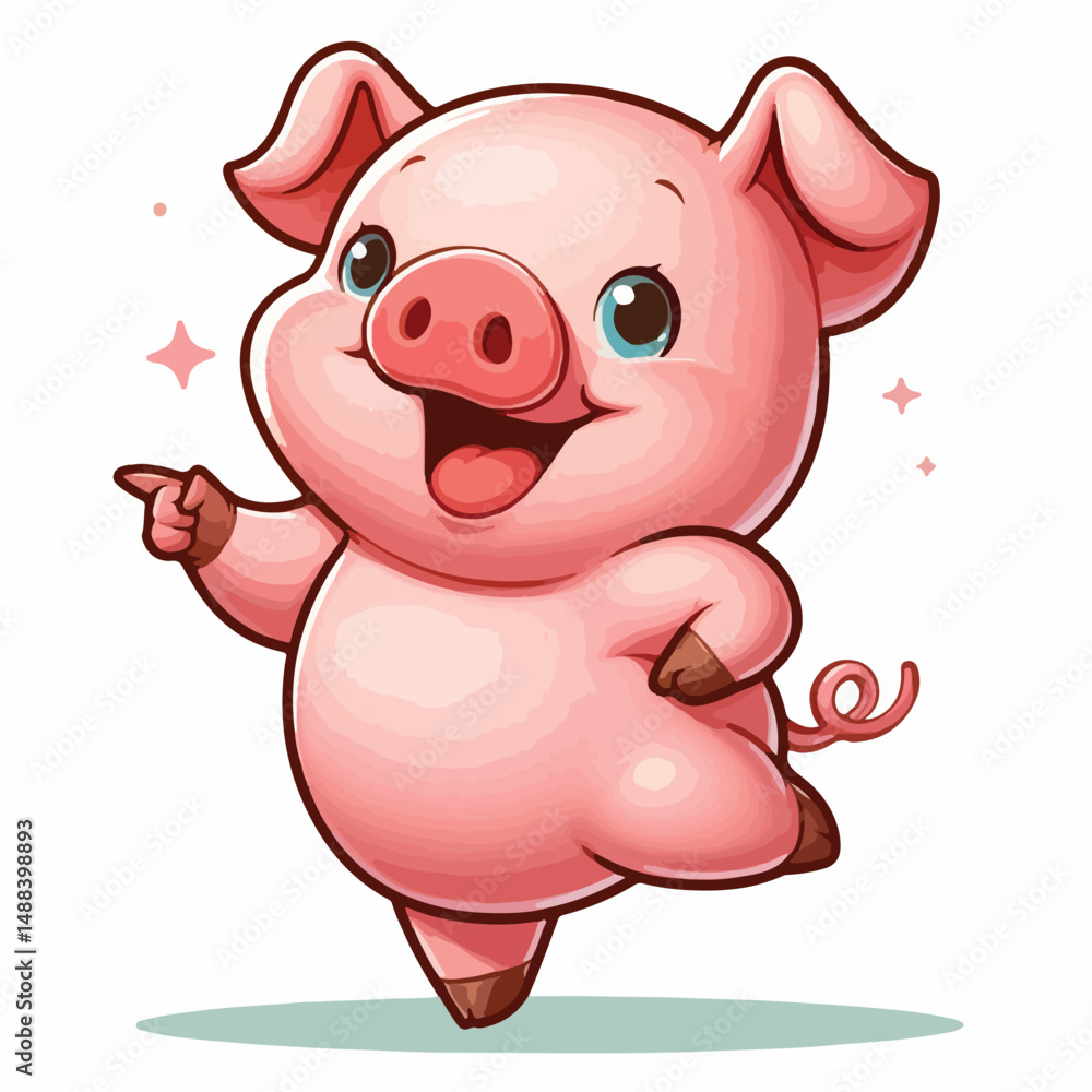 cute pig vector cute pig vector