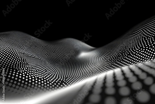Abstract digital wave photo