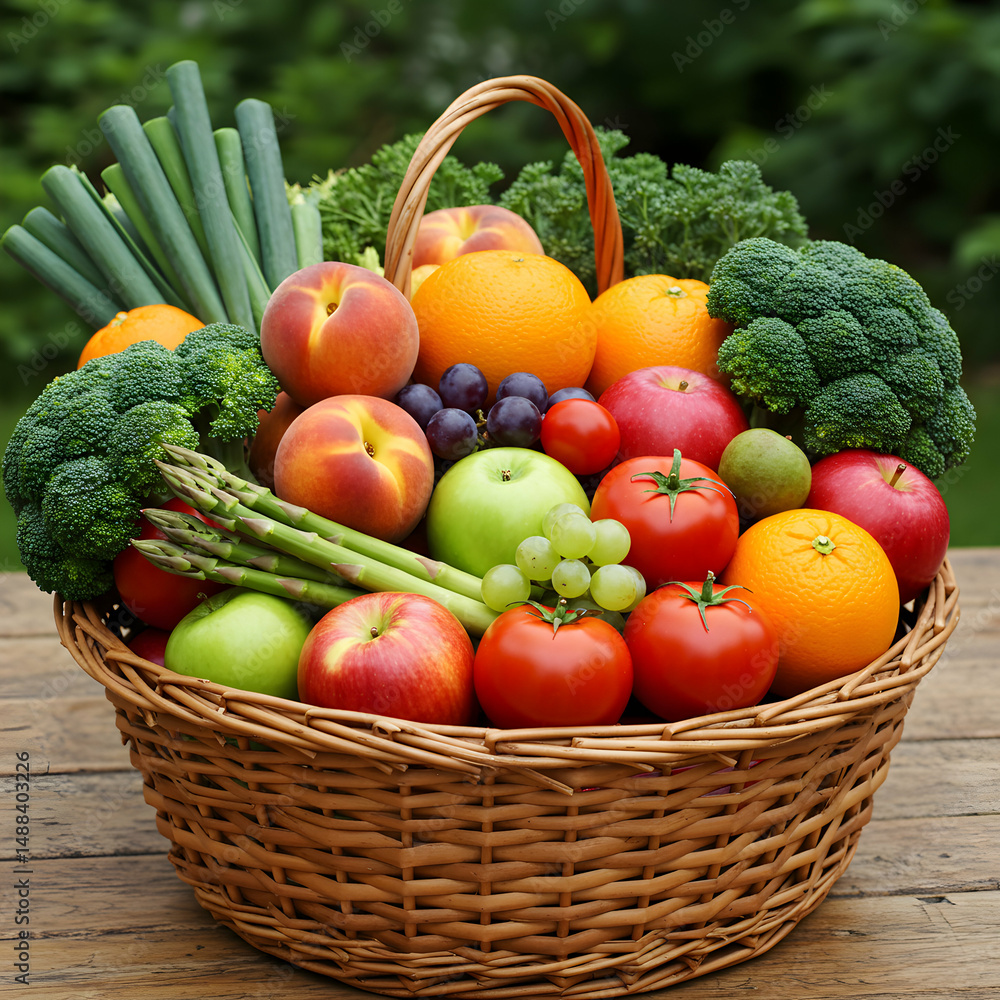 Fresh Fruit & Veggie Basket Fresh Fruit & Veggie Basket