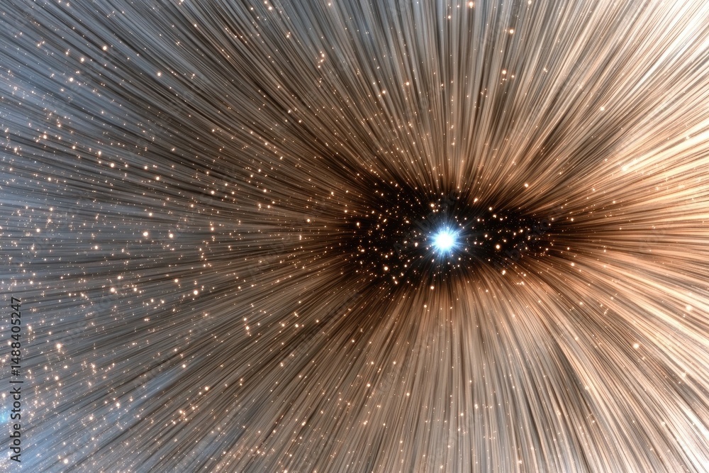 Obraz premium Abstract radiating light design