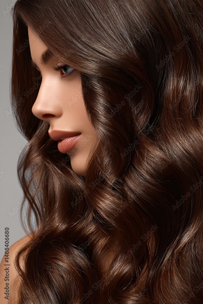 Obraz premium Elegant Hair with Beautiful Curls