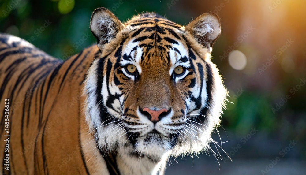 Obraz premium Portrait photo of tiger with blurred background
