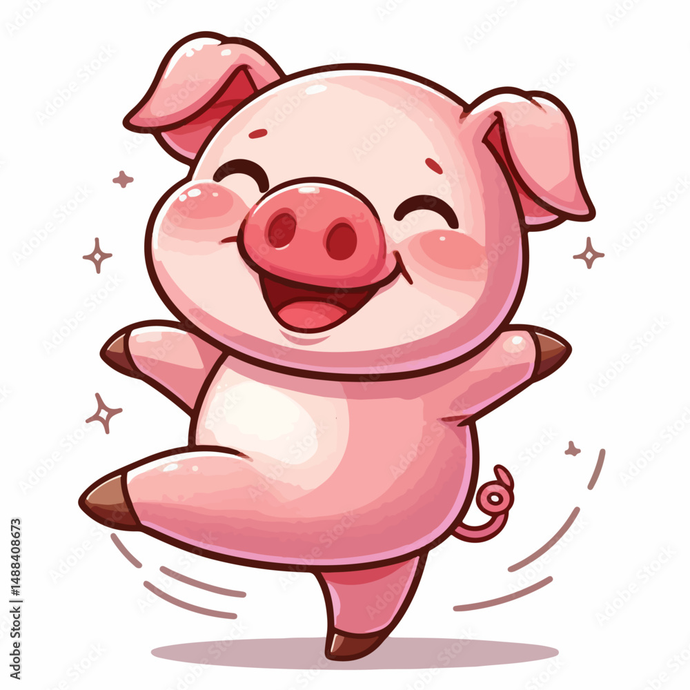 cute pig vector cute pig vector