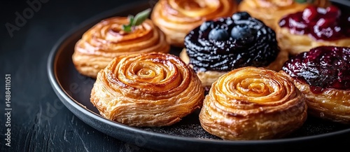 Wallpaper Mural Assorted Pastries with Jam and Plain Varieties Torontodigital.ca