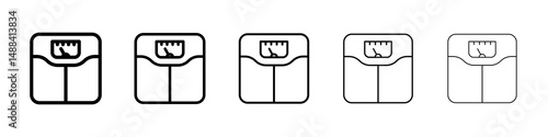 Weight scale icon concept. graphic design, logo, Web, UI.