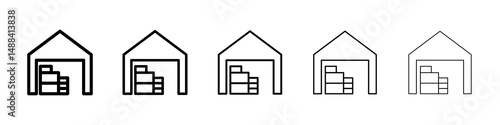 Warehouse icon concept. graphic design, logo, Web, UI.