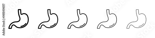 Stomach icon concept. graphic design, logo, Web, UI.