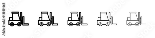 Forklift icon concept. graphic design, logo, Web, UI.