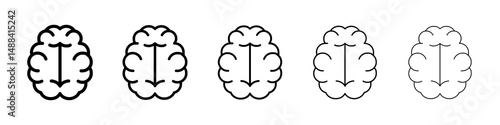 Brain icon concept. graphic design, logo, Web, UI.