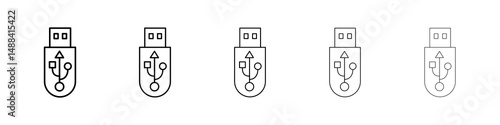 usb drive icon concept. graphic design, logo, Web, UI.