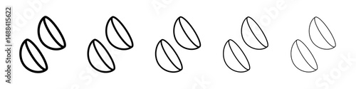 contact lenses icon concept. graphic design, logo, Web, UI.