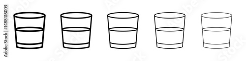 Whiskey Glass icon concept. graphic design, logo, Web, UI.