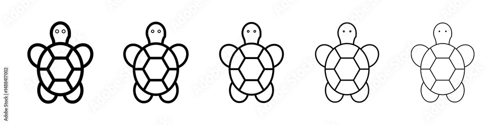 Obraz premium Turtle icon concept. graphic design, logo, Web, UI.