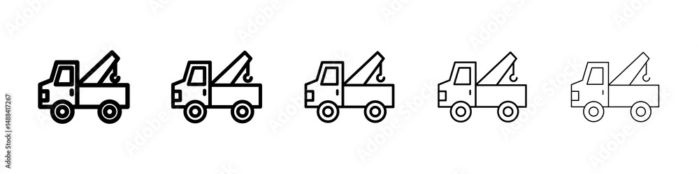 Tow truck icon concept. graphic design, logo, Web, UI. Tow truck icon concept. graphic design, logo, Web, UI.