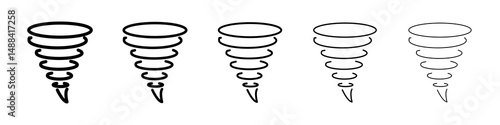 Tornado icon concept. graphic design, logo, Web, UI.