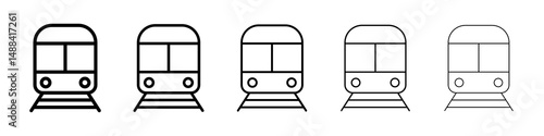 Train icon concept. graphic design, logo, Web, UI.