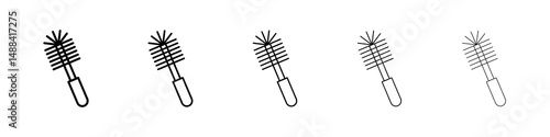 Toilet brush icon concept. graphic design, logo, Web, UI.