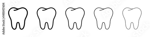Teeth icon concept. graphic design, logo, Web, UI.