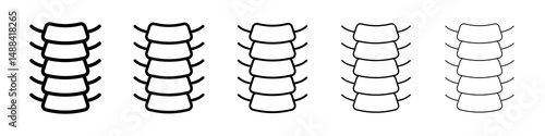 Spinal column icon concept. graphic design, logo, Web, UI.