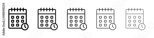 Schedule icon concept. graphic design, logo, Web, UI.