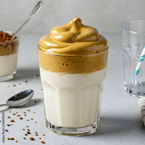 Dalgona Coffee Recipe: Fluffy Whipped Coffee photo