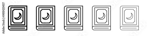 Quran book icon concept. graphic design, logo, Web, UI.
