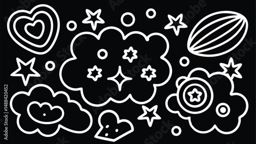 Fun Abstract Vector Artboard with Various Shapes