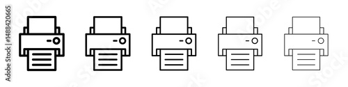 Printer icon concept. graphic design, logo, Web, UI.