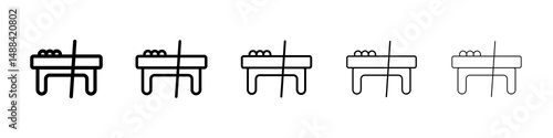 Pool table icon concept. graphic design, logo, Web, UI.
