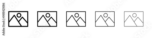 Picture icon concept. graphic design, logo, Web, UI.