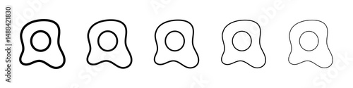 Omelet icon concept. graphic design, logo, Web, UI.