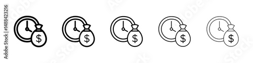 Long term investment icon concept. graphic design, logo, Web, UI.
