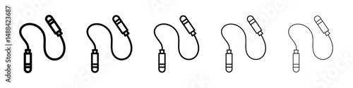 Jump rope icon concept. graphic design, logo, Web, UI.