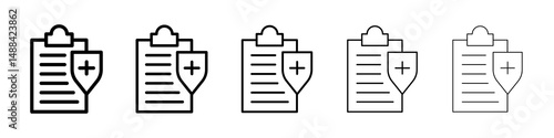 Insurance policy icon concept. graphic design, logo, Web, UI.