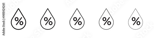 Humidity icon concept. graphic design, logo, Web, UI.