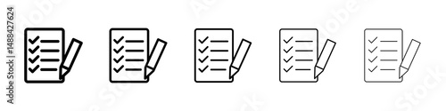Exam icon concept. graphic design, logo, Web, UI.