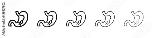 Endoscopy icon concept. graphic design, logo, Web, UI.