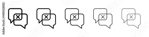 Disagreement icon concept. graphic design, logo, Web, UI.