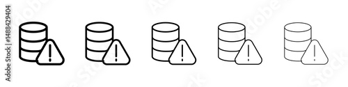 Data loss icon concept. graphic design, logo, Web, UI.