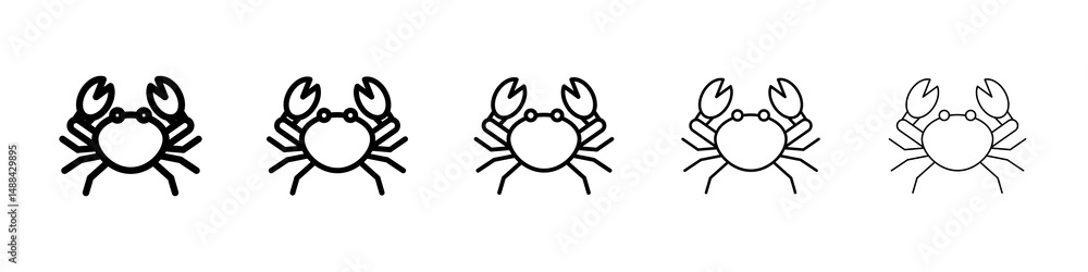 Crab icon concept. graphic design, logo, Web, UI. Crab icon concept. graphic design, logo, Web, UI.