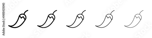 Chili icon concept. graphic design, logo, Web, UI.