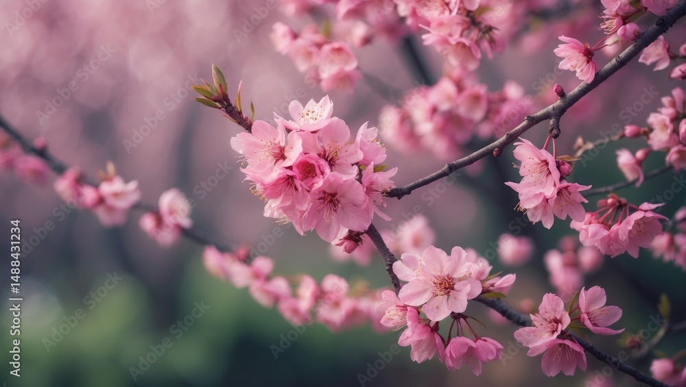 Beautiful Floral Display of a Hundred Blossoms in Nature Beautiful Floral Display of a Hundred Blossoms in Nature