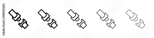 Car seat belt icon concept. graphic design, logo, Web, UI.