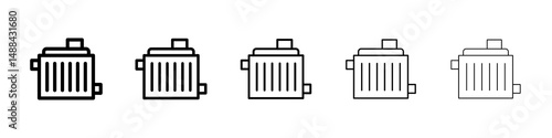 car radiator icon concept. graphic design, logo, Web, UI.