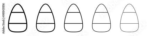 Candy Corn icon concept. graphic design, logo, Web, UI.