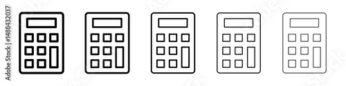 Calculator icon concept. graphic design, logo, Web, UI.