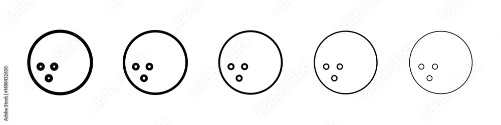Fototapeta premium Bowling ball icon concept. graphic design, logo, Web, UI.
