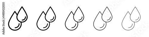 Blood drops icon concept. graphic design, logo, Web, UI.