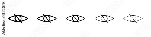 Blindness icon concept. graphic design, logo, Web, UI.